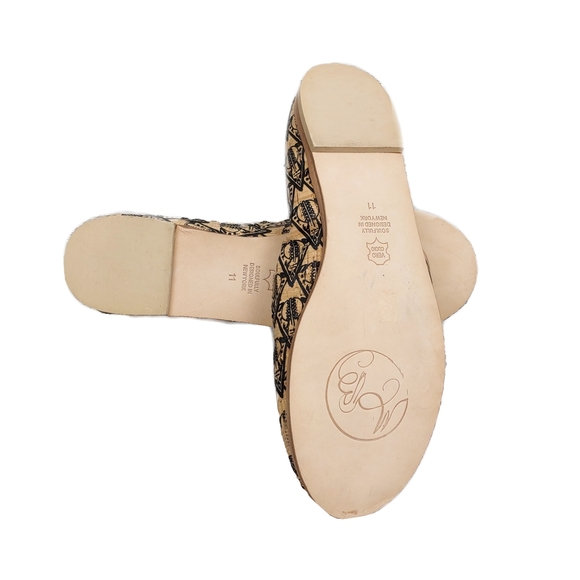 Matt Bernson Womens Size 11 Gitane Printed Cork Loafer Flat Shoes NEW! - Picture 7 of 7
